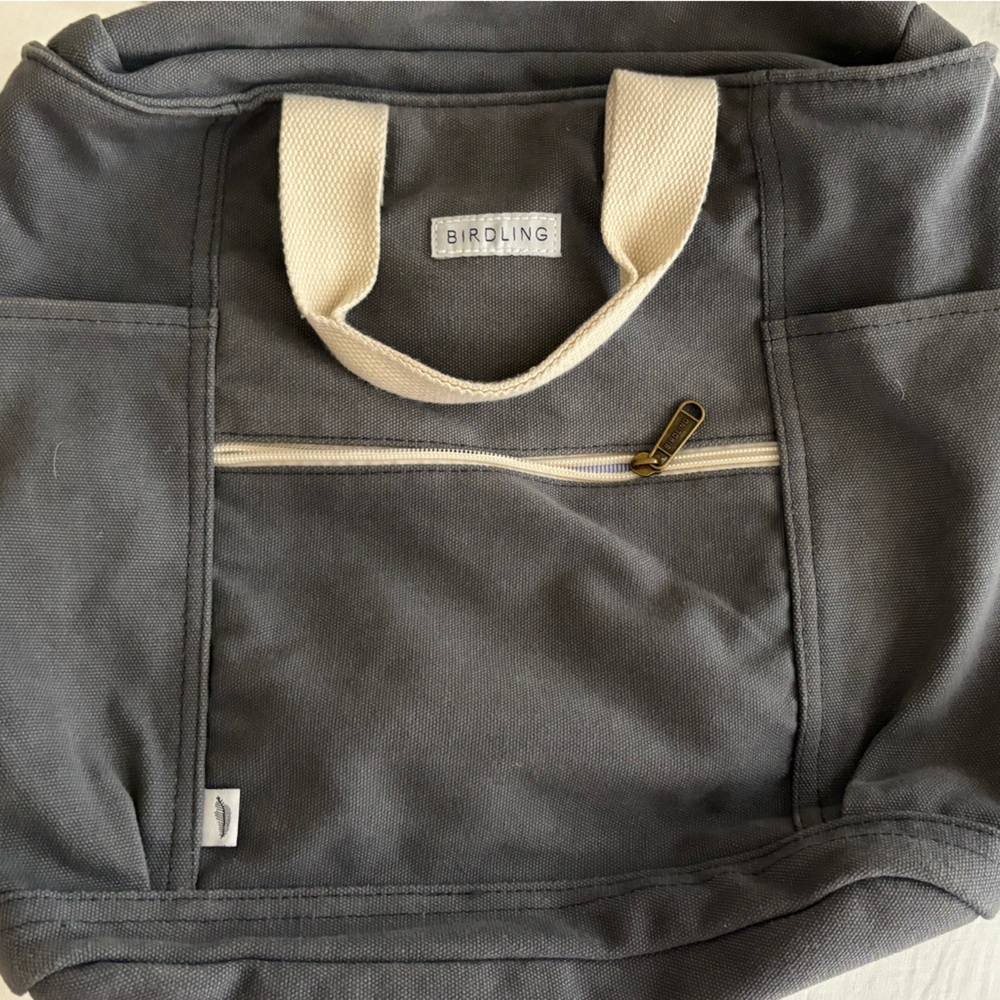 Birdling Backpacker Charcoal Canvas Backpack